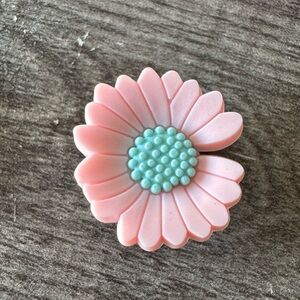 Love ME Pink Flower CROCS Jibbitz Shoe Charm 5/$20